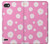 W3500 Pink Floral Pattern Hard Case and Leather Flip Case For LG Q6