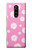 W3500 Pink Floral Pattern Hard Case and Leather Flip Case For Sony Xperia 1