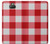 W3535 Red Gingham Hard Case and Leather Flip Case For Sony Xperia 10