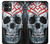 W0223 Vampire Skull Tattoo Hard Case and Leather Flip Case For iPhone 11