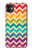 W2362 Rainbow Colorful Shavron Zig Zag Pattern Hard Case and Leather Flip Case For iPhone 11