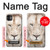 W2399 White Lion Face Hard Case and Leather Flip Case For iPhone 11