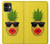 W2443 Funny Pineapple Sunglasses Kiss Hard Case and Leather Flip Case For iPhone 11