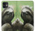 W2708 Smiling Sloth Hard Case and Leather Flip Case For iPhone 11