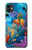 W3227 Underwater World Cartoon Hard Case and Leather Flip Case For iPhone 11