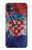 W3313 Croatia Flag Vintage Football Graphic Hard Case and Leather Flip Case For iPhone 11