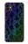 W3366 Rainbow Python Skin Graphic Print Hard Case and Leather Flip Case For iPhone 11