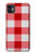 W3535 Red Gingham Hard Case and Leather Flip Case For iPhone 11