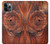 W0603 Wood Graphic Printed Hard Case and Leather Flip Case For iPhone 11 Pro