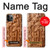 W1307 Fish Wood Carving Graphic Printed Hard Case and Leather Flip Case For iPhone 11 Pro