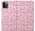 W2213 Pink Leopard Pattern Hard Case and Leather Flip Case For iPhone 11 Pro