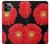 W2478 Red Daisy flower Hard Case and Leather Flip Case For iPhone 11 Pro