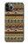 W2860 Aztec Boho Hippie Pattern Hard Case and Leather Flip Case For iPhone 11 Pro