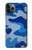 W2958 Army Blue Camo Camouflage Hard Case and Leather Flip Case For iPhone 11 Pro