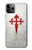 W3200 Order of Santiago Cross of Saint James Hard Case and Leather Flip Case For iPhone 11 Pro