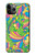 W3273 Flower Line Art Pattern Hard Case and Leather Flip Case For iPhone 11 Pro