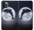 W3510 Dolphin Moon Night Hard Case and Leather Flip Case For iPhone 11 Pro