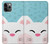 W3542 Cute Cat Cartoon Hard Case and Leather Flip Case For iPhone 11 Pro