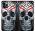 W0223 Vampire Skull Tattoo Hard Case and Leather Flip Case For iPhone 11 Pro Max