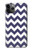 W2345 Navy Blue Shavron Zig Zag Pattern Hard Case and Leather Flip Case For iPhone 11 Pro Max