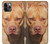 W2903 American Pitbull Dog Hard Case and Leather Flip Case For iPhone 11 Pro Max