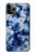 W3439 Fabric Indigo Tie Dye Hard Case and Leather Flip Case For iPhone 11 Pro Max