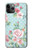 W3494 Vintage Rose Polka Dot Hard Case and Leather Flip Case For iPhone 11 Pro Max