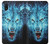 W0752 Blue Fire Grim Wolf Hard Case and Leather Flip Case For Samsung Galaxy A10e