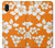 W2245 Hawaiian Hibiscus Orange Pattern Hard Case and Leather Flip Case For Samsung Galaxy A10e