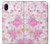 W3036 Pink Sweet Flower Flora Hard Case and Leather Flip Case For Samsung Galaxy A10e