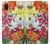 W3205 Retro Art Flowers Hard Case and Leather Flip Case For Samsung Galaxy A10e