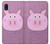 W3269 Pig Cartoon Hard Case and Leather Flip Case For Samsung Galaxy A10e