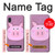 W3269 Pig Cartoon Hard Case and Leather Flip Case For Samsung Galaxy A10e