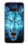 W0752 Blue Fire Grim Wolf Hard Case and Leather Flip Case For Samsung Galaxy S10e