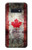 W2490 Canada Maple Leaf Flag Texture Hard Case and Leather Flip Case For Samsung Galaxy S10e