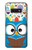 W2521 Cute Nerd Owl Cartoon Hard Case and Leather Flip Case For Samsung Galaxy S10e