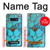 W2685 Aqua Turquoise Gemstone Graphic Printed Hard Case and Leather Flip Case For Samsung Galaxy S10e