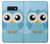 W3029 Cute Blue Owl Hard Case and Leather Flip Case For Samsung Galaxy S10e