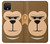 W2721 Cute Grumpy Monkey Cartoon Hard Case and Leather Flip Case For Google Pixel 4