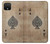 W2928 Vintage Spades Ace Card Hard Case and Leather Flip Case For Google Pixel 4