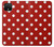 W2951 Red Polka Dots Hard Case and Leather Flip Case For Google Pixel 4 XL