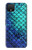 W3047 Green Mermaid Fish Scale Hard Case and Leather Flip Case For Google Pixel 4 XL