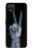 W3101 X-ray Peace Sign Fingers Hard Case and Leather Flip Case For Google Pixel 4 XL