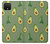 W3285 Avocado Fruit Pattern Hard Case and Leather Flip Case For Google Pixel 4 XL