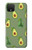 W3285 Avocado Fruit Pattern Hard Case and Leather Flip Case For Google Pixel 4 XL