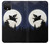 W3289 Flying Pig Full Moon Night Hard Case and Leather Flip Case For Google Pixel 4 XL