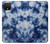 W3439 Fabric Indigo Tie Dye Hard Case and Leather Flip Case For Google Pixel 4 XL