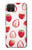 W3481 Strawberry Hard Case and Leather Flip Case For Google Pixel 4 XL