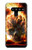 W0863 Hell Fire Skull Hard Case and Leather Flip Case For LG V50, LG V50 ThinQ 5G