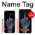 W1143 X-ray Hand Middle Finger Hard Case and Leather Flip Case For LG V50, LG V50 ThinQ 5G